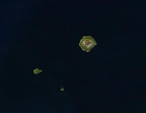 El archipiélago en una imagen obtenida por un satélite.